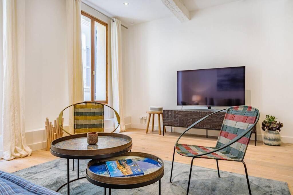 Appartement 5*, Climatisé, avec Terrasse au quartier Le Panier Marsiglia Esterno foto