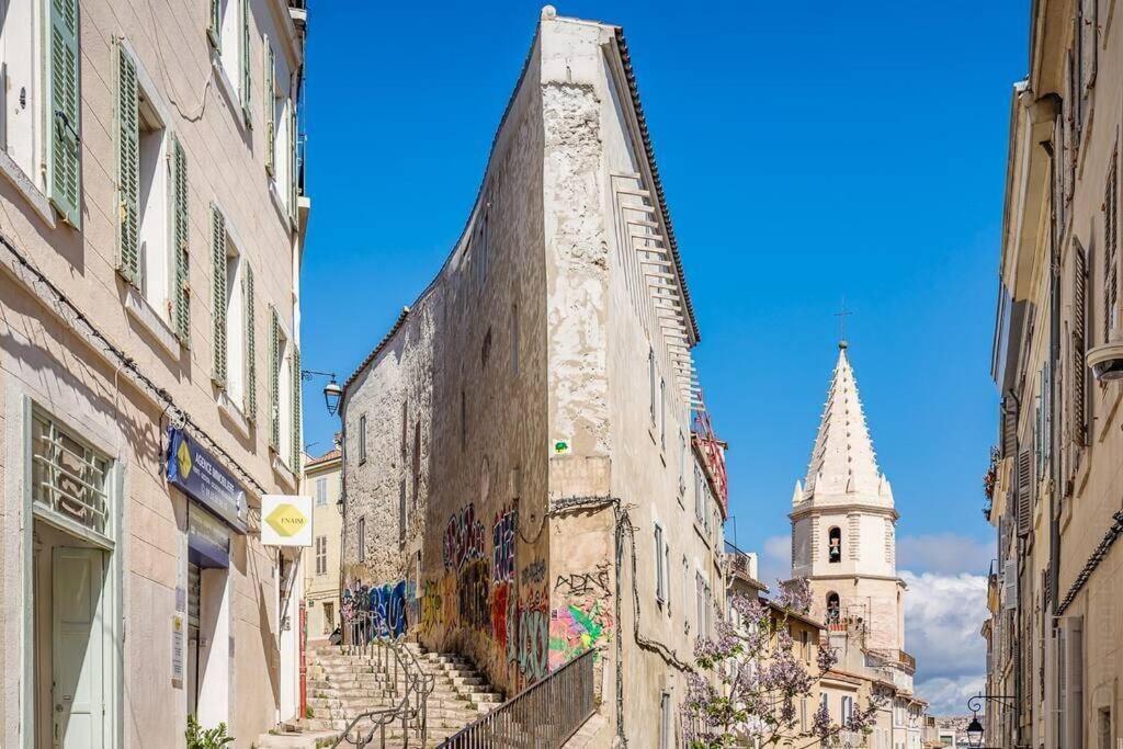 Appartement 5*, Climatisé, avec Terrasse au quartier Le Panier Marsiglia Esterno foto